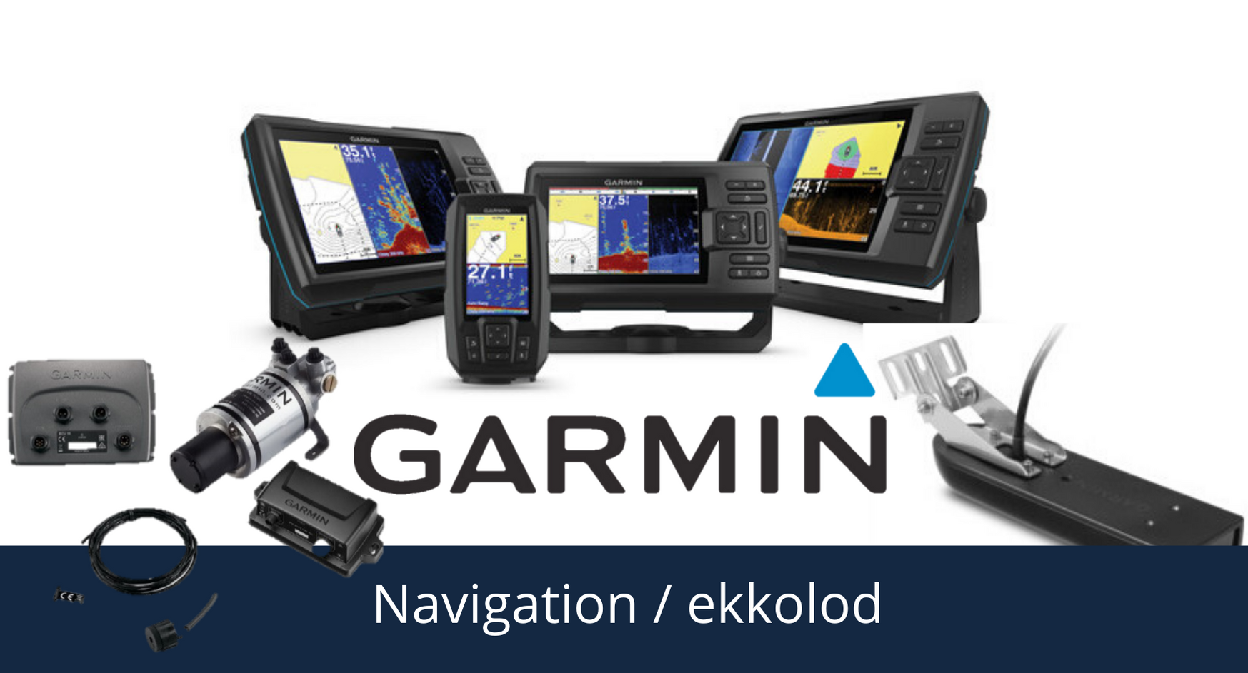 Garmin kortplotter ekkolod navigation båd skib
